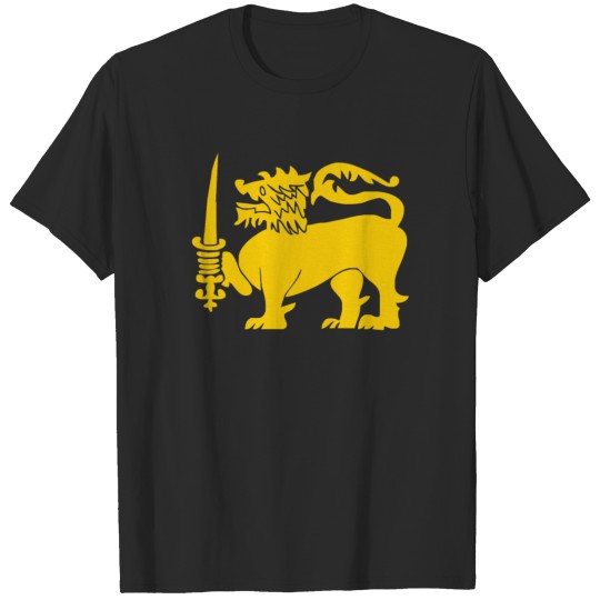 Discover Sri Lanka International National Country Lion Spor T-shirt