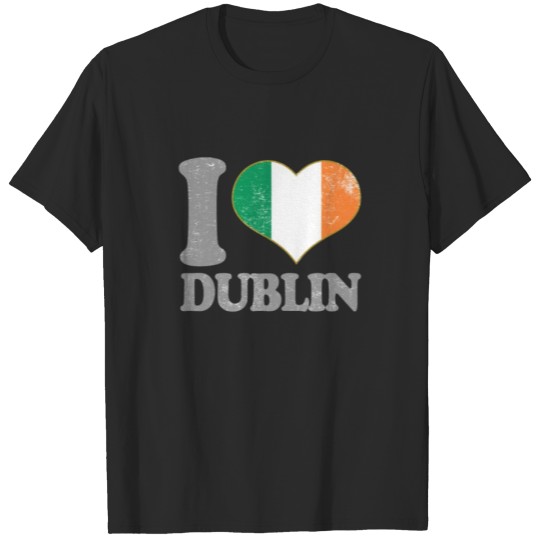 Discover I Love Dublin Ireland Irish Flag Pride T-shirt
