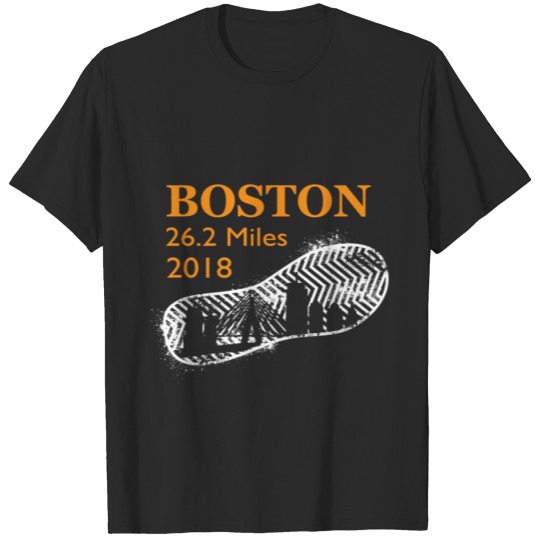 Discover Boston Running 2018 26 Miles Marathon running T-shirt