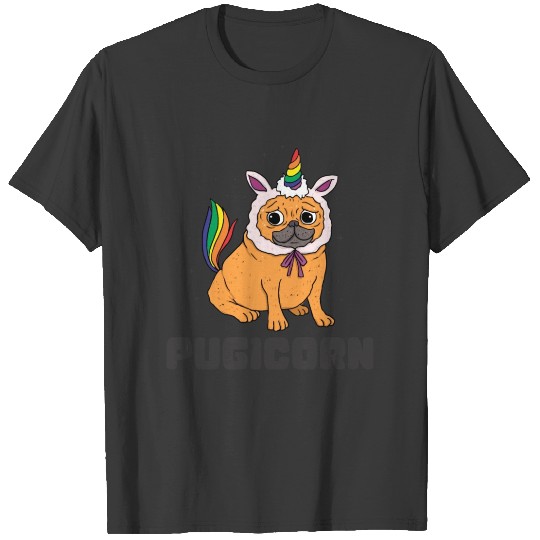 Discover Dog Pug Pugicorn Unicorn Gift T-shirt