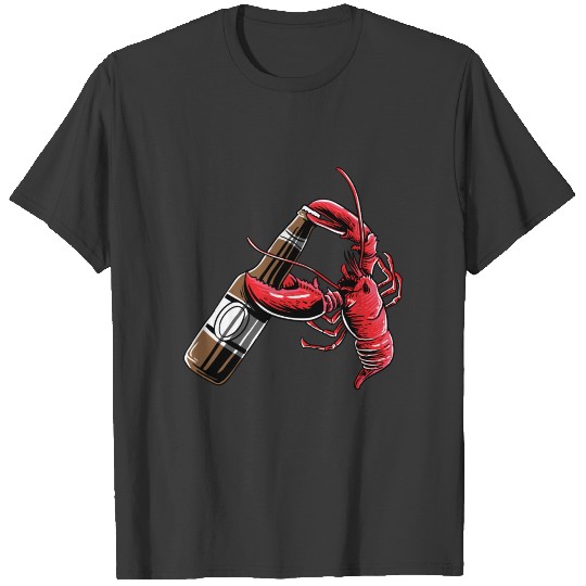 Beer Drinking Lobster Funny Craft Beer Shirt T-shirt