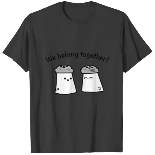 Couple Love Valentine's Day Salt Pepper T-shirt