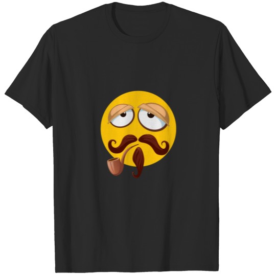 Discover mustache smiley T-shirt