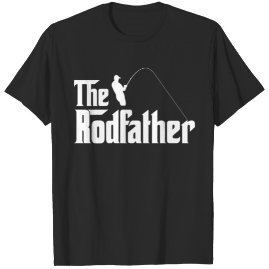 Discover Fishing - mens the rodfather - funny fishing T-shirt