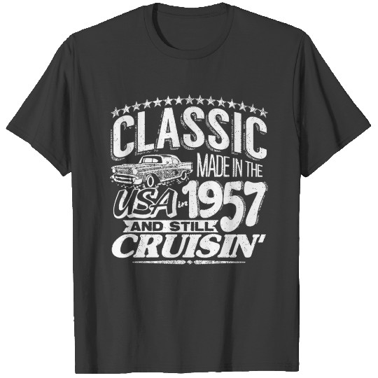 Designer - 1957 still cruisin' old car guy clas T-shirt