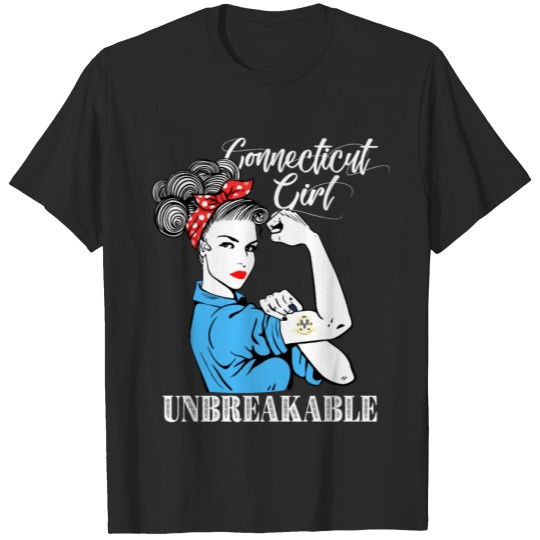 Discover Connecticut Girl Unbreakable T-shirt