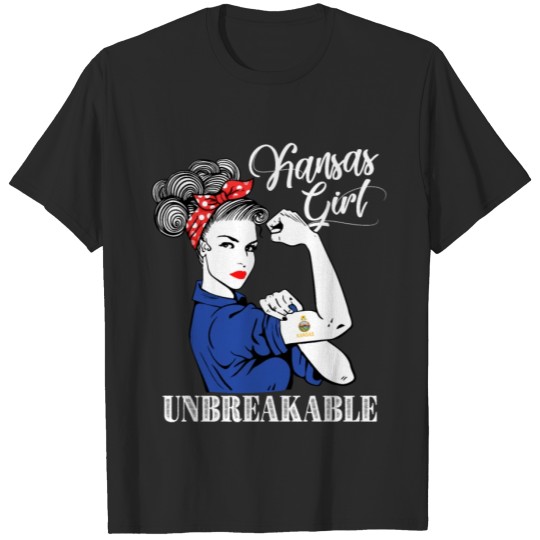 Discover Kansas Girl Unbreakable T-shirt
