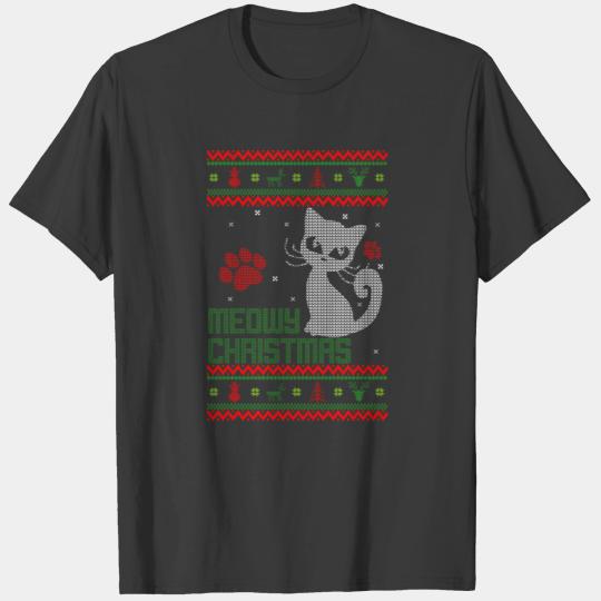 Christmas Cat T-shirt