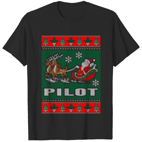 Discover Pilot Ugly Christmas Sweater T-shirt