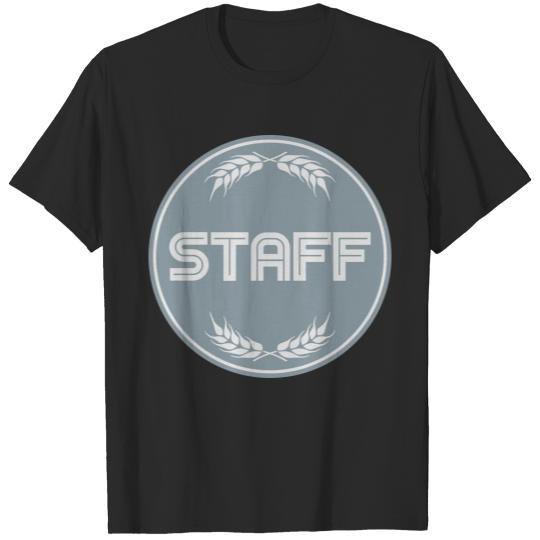 Discover circle round emblem employee stamp sticker officia T-shirt