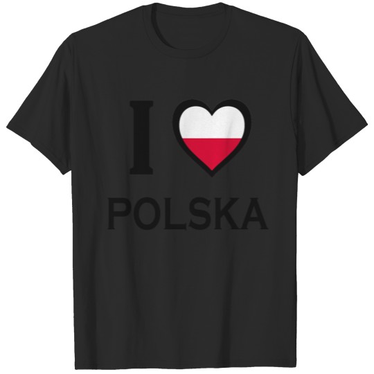 Discover I love Polska T-shirt