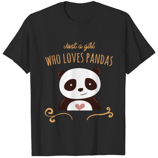 Just a girl who loves pandas Shirt - Panda Bears T-shirt