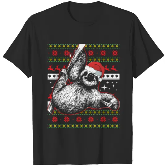 Discover Sloth Ugly Christmas T-shirt