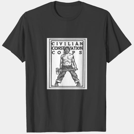 Civilian Conservation Corps Shirt Vintage 1940s America Gift TShirt T-shirt