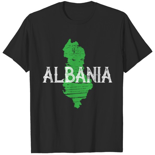 Discover Albania Map T-shirt
