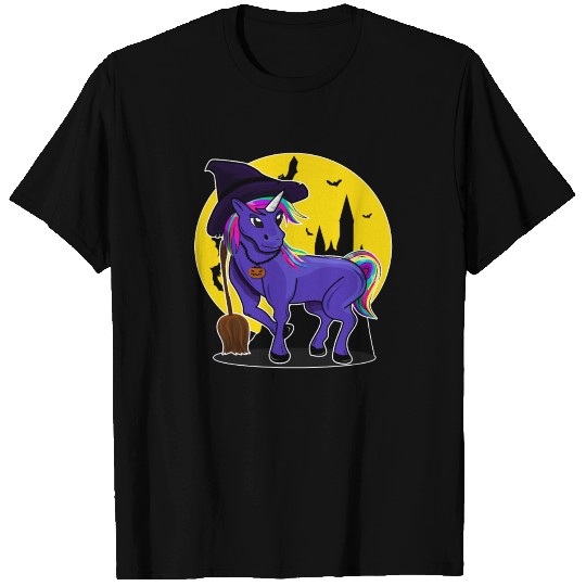 Halloween Witch Unicorn T-shirt