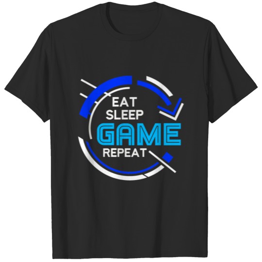 Discover Eat, sleep, game, repeat T-shirt