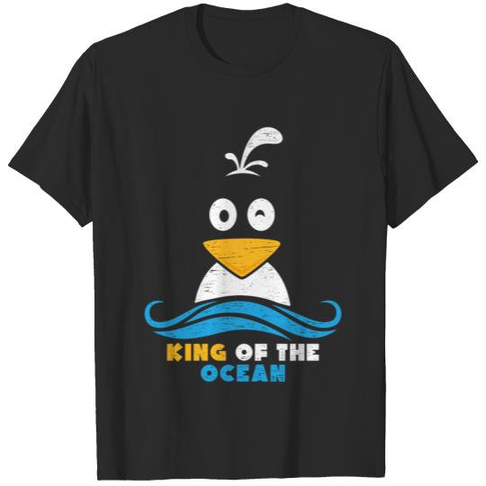 Discover King of The Ocean kids funny bird seagull T-shirt
