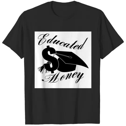 Discover Educated Money Logo T-shirt
