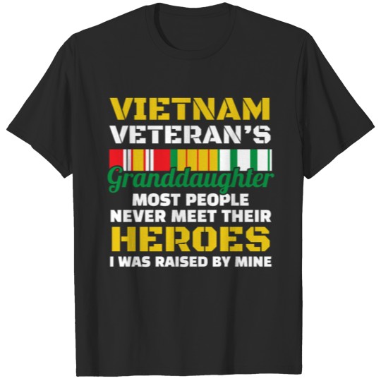 Discover Veterans Day - Vietnam Veterans Granddaughter T-shirt