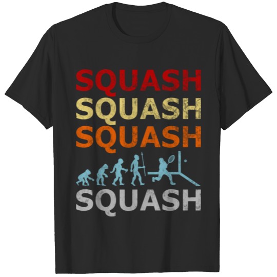 Discover Retro Vintage Style Evolution Squash Player Sports T-shirt