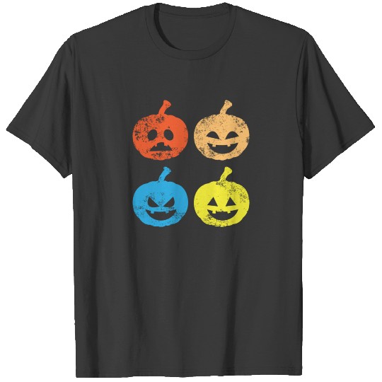 Vintage Pumpkin Cute Halloween Jack O'Lantern Gift T-shirt