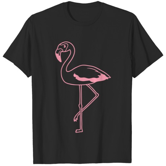 Discover flamingo clipart cartoon cartoon bird pink cute cu T-shirt