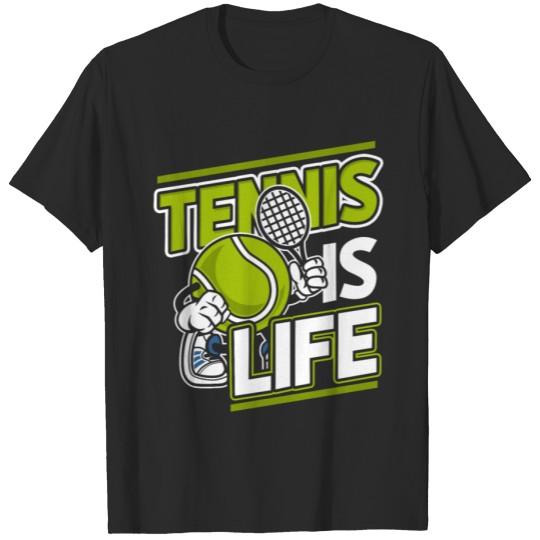Discover Tennis gift sport racket ball training friends T-shirt