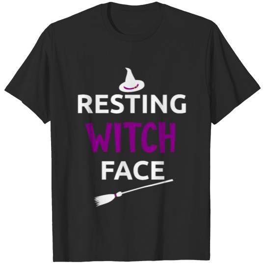 Discover Resting Witch Face Halloween T-Shirt T-shirt