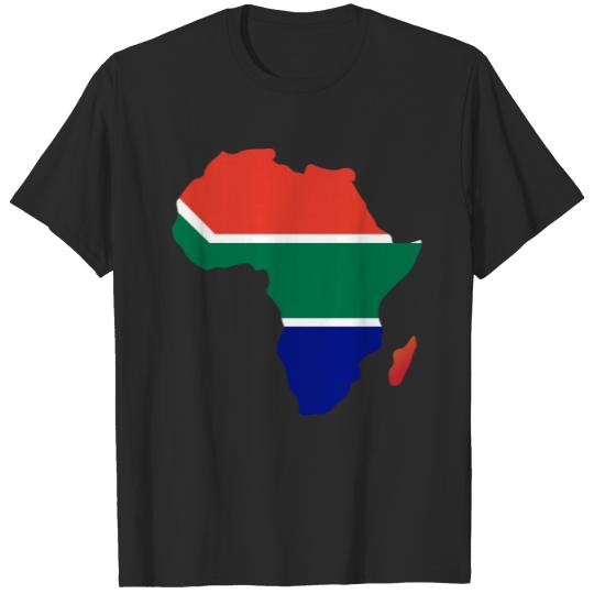 Discover Africa Flag Map T-shirt