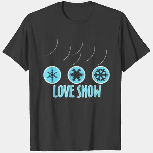 Discover Snow Ski Winter Snowman Sledge Gift T-shirt