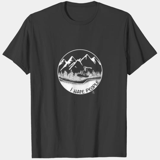 snowboarding because I hate people gift T-shirt