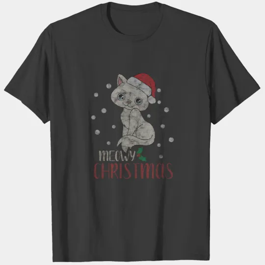 Christmas Animals - Cat T-shirt