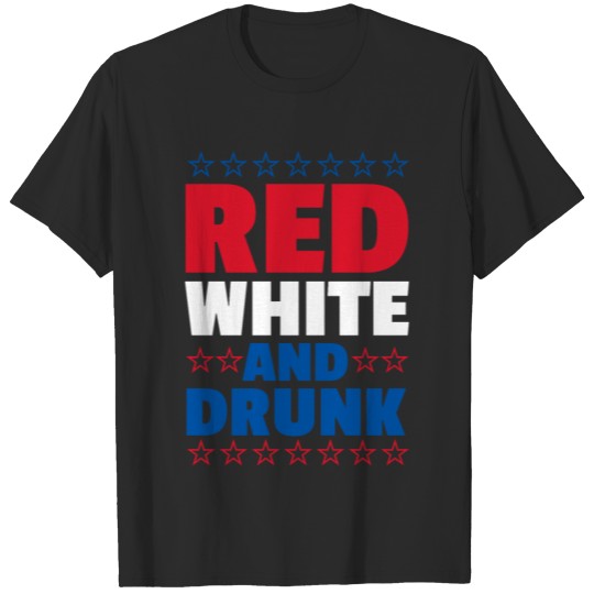 Discover Red White And Drunk T-shirt