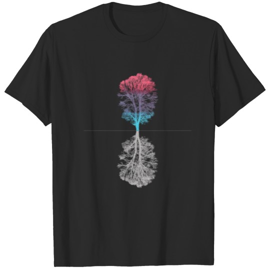 Discover Colorful tree design T-shirt