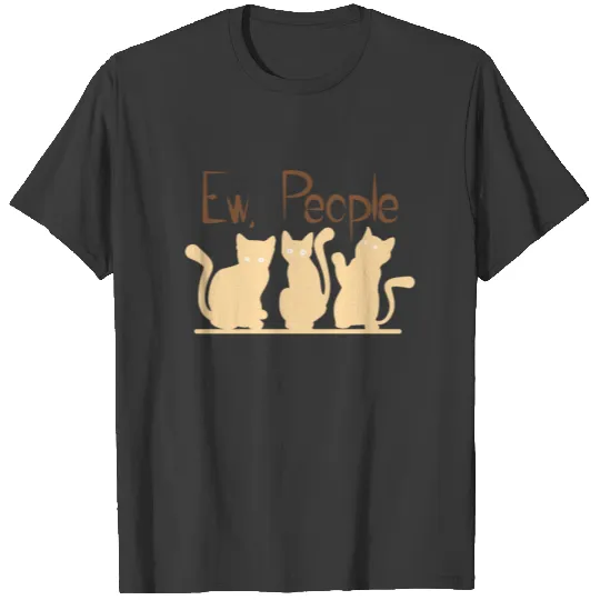Cats Silhouette Gift Feline Crab Tabby Moggy T-shirt