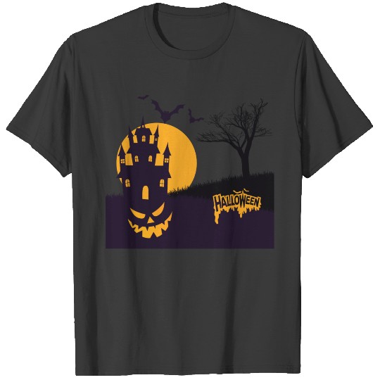 Halloween house T shirt Design Haunted House T-shirt