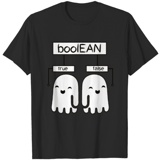 Halloween Boo'lean Programmer Ghost Trick Or Treat T-shirt