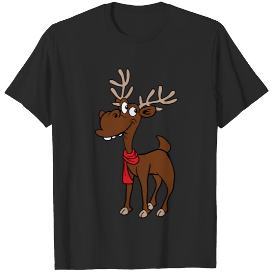 Discover Cool Funny Cute Reindeer Christmas Xmas Winter Elk T-shirt