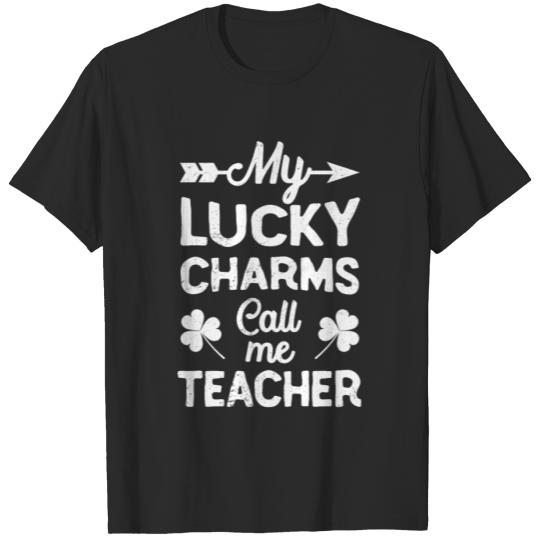 Discover My Lucky Charms Call me Teacher St Patrick's Day Class T-shirt