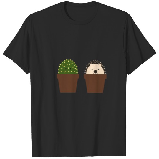 Discover Children s hedgehog cactus best friends plant pot T-shirt