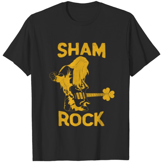 Discover St Patrick's Day Sham Rock Guitar Shamrock T-shirt