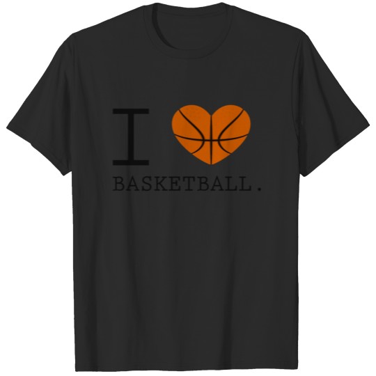 Discover I love Basketball Brown Gift T-shirt