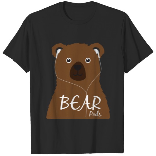 Discover Funny Bear Airpods Earpods Kid Kids Children Tee T-shirt