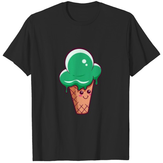 Cute Green Ice Cream T-shirt