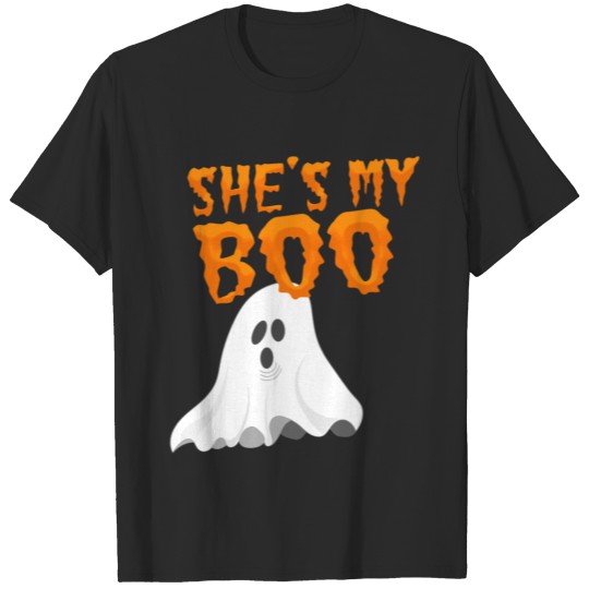 She's My Boo Couple Halloween Costume T-Shirt T-shirt