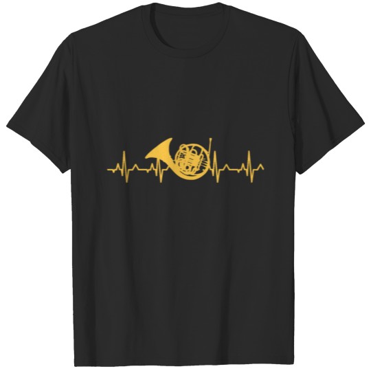 Discover French Horn Heartbeat T-Shirt, French Horn Player T-shirt