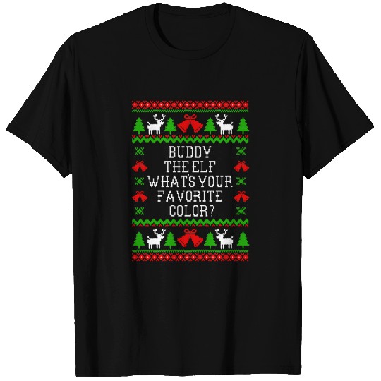 Buddy The Elf Whats Your Favorite Color? T-shirt