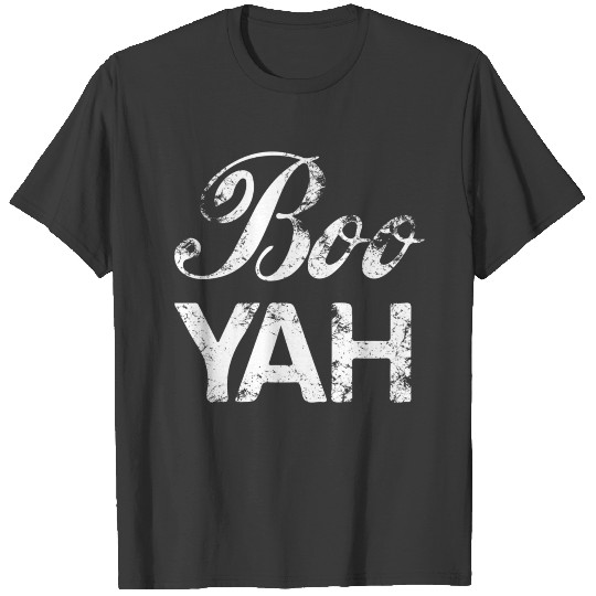 Boo YAH Ghost Boo Buh Poltergeist T-shirt
