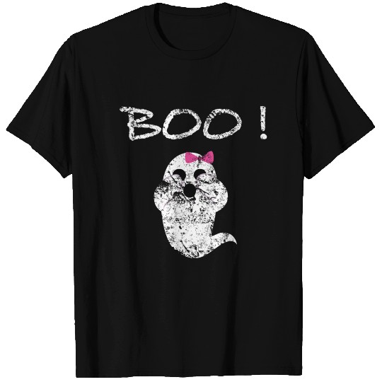 Boo Ghost Buh Poltergeist Sweet Bow Tie T-shirt